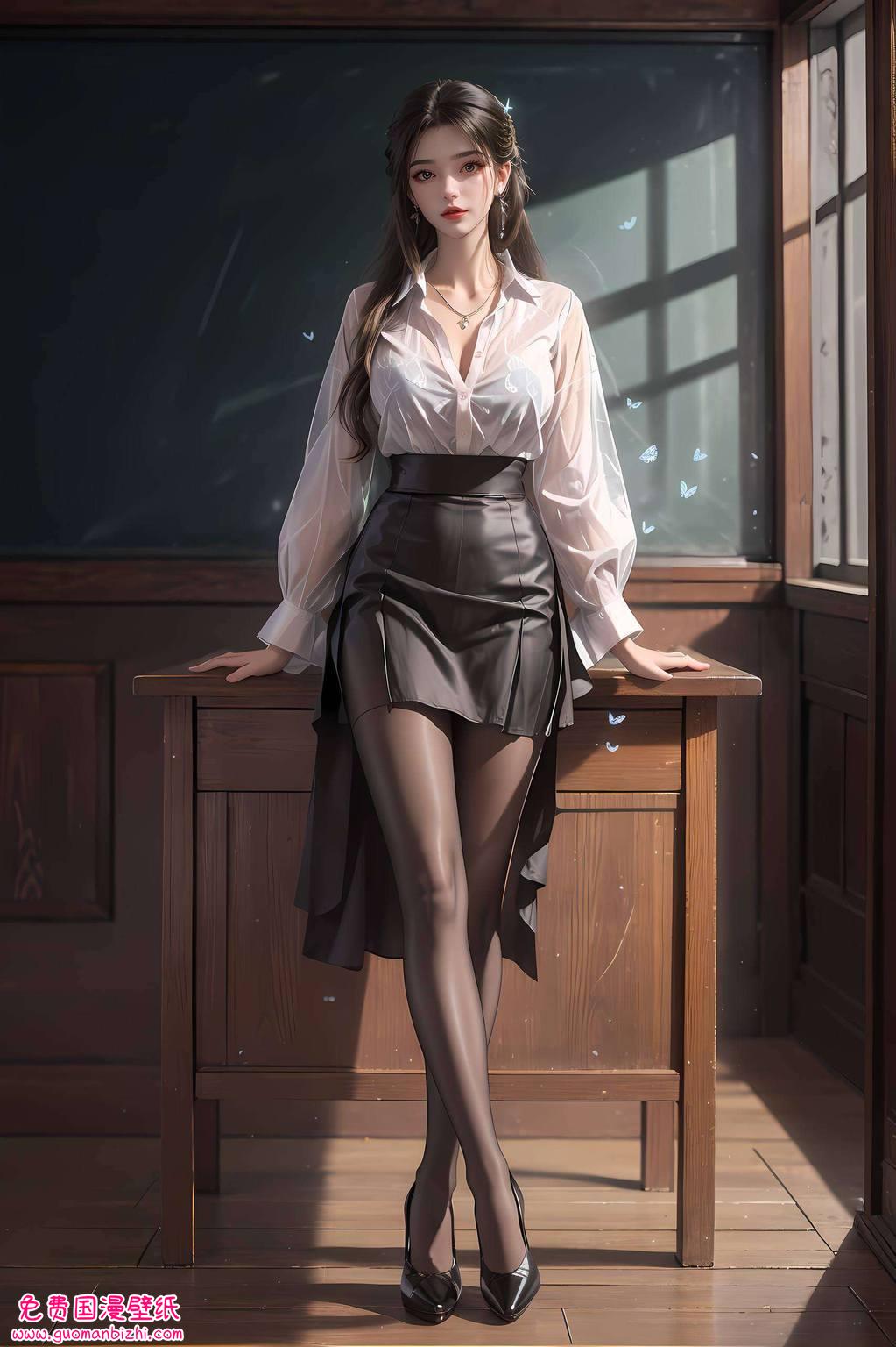 李慕婉高清壁纸全屏：AI角色壁纸免费合集，iPhone桌面背景精选