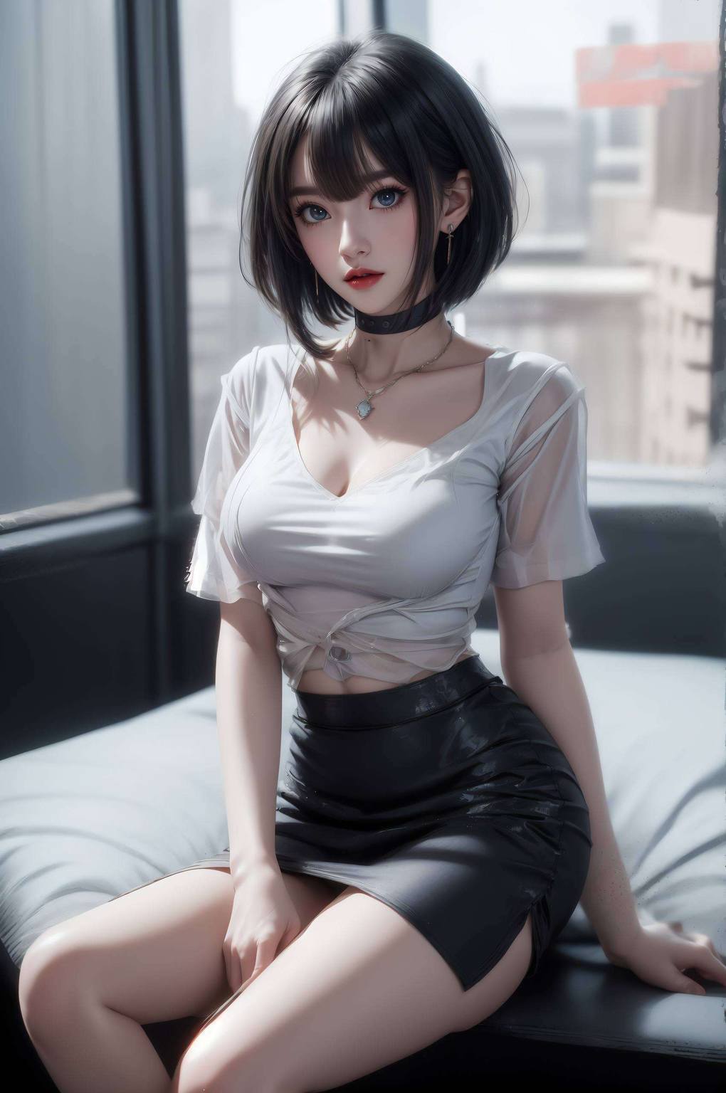 恶魔巴巴塔4k壁纸横版：AI动漫人物AIGC极简壁纸，安卓Ins风呈现