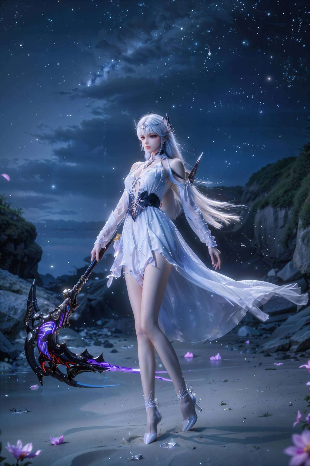 圣采儿战斗壁纸图片高清——AI生成素材，免费壁纸秀，IPad宽屏壁纸集