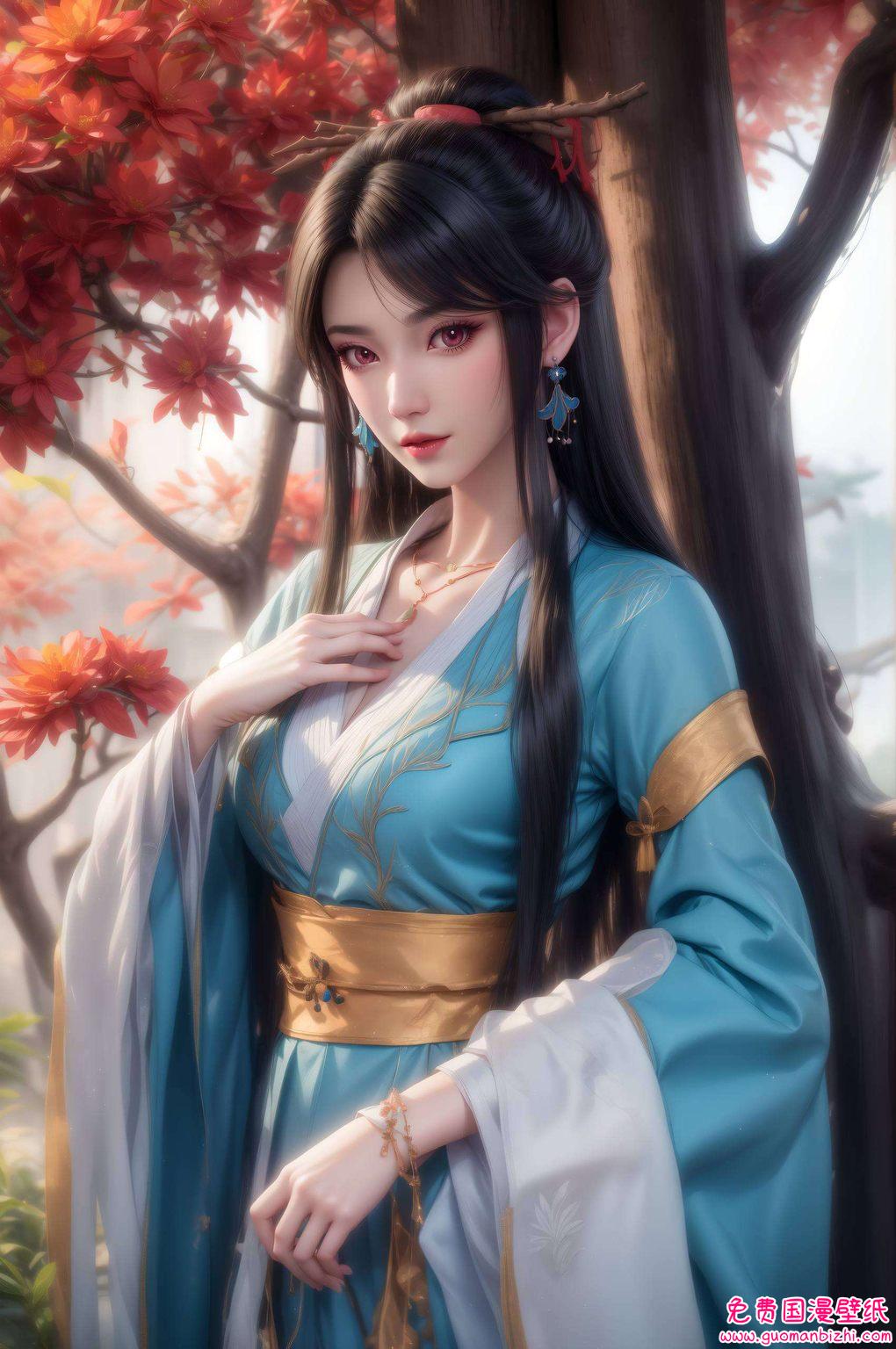 元尊金发夭夭炫彩壁纸集：免费下载，平板动画壁纸盛宴