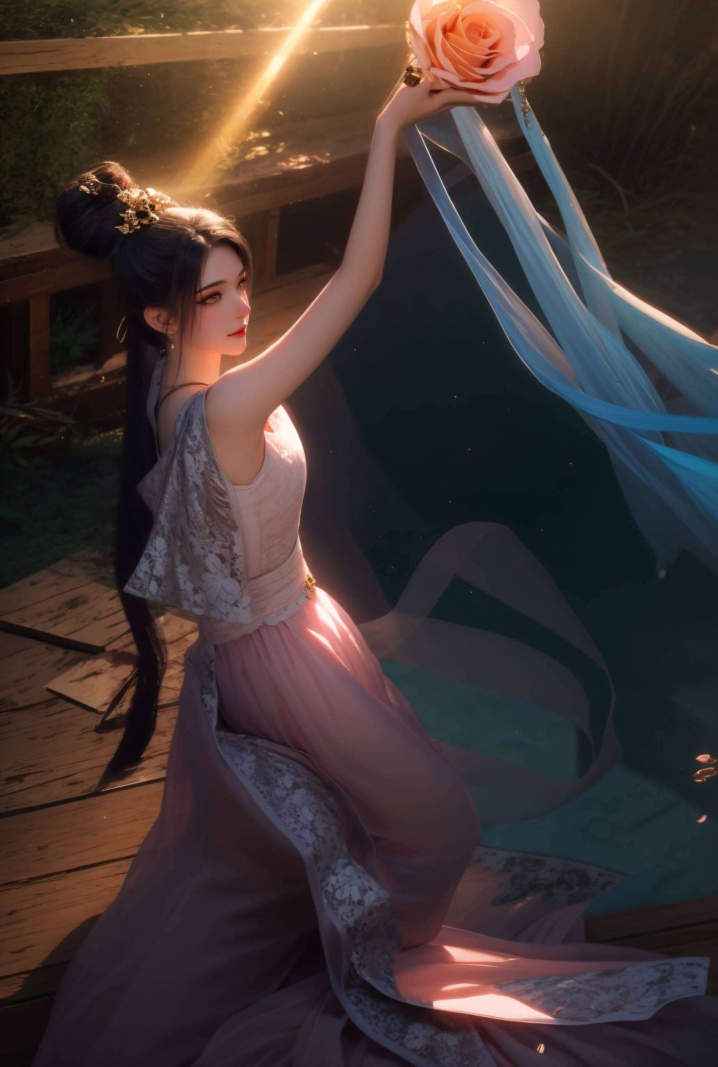 二次元动漫南宫夕儿，AI生成高清壁纸，完美适配iPad桌面