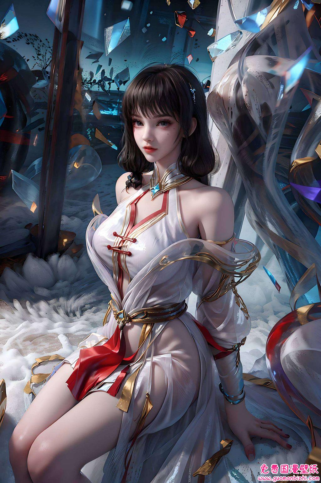 云幽落汉服，AI绘画壁纸，高清壁纸护眼，iPhone-ins风壁纸集