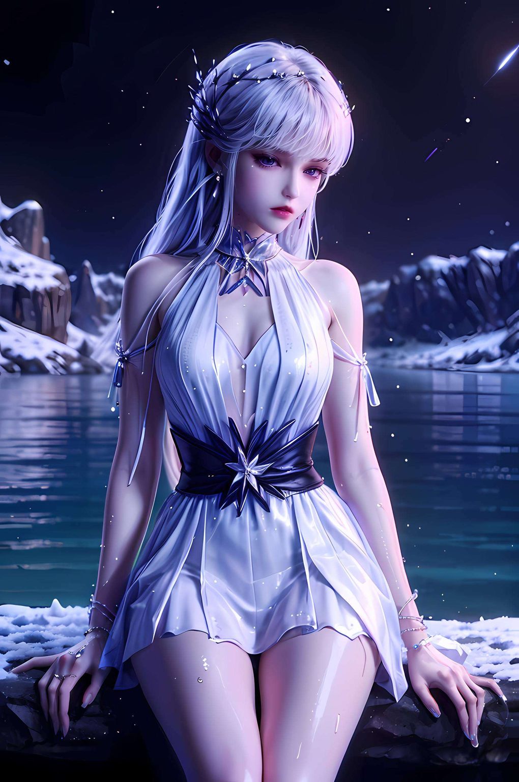 圣采儿图片全图壁纸可爱：AI生成壁纸，精细描绘苹果艺术角色之美。