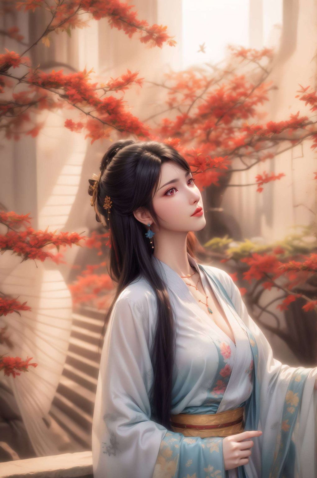 元尊漫画：夭夭高清壁纸，AI动漫人物精细角色，安卓漫画壁纸集锦