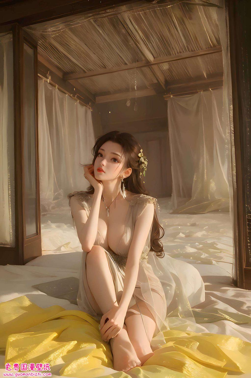 云韵仙气十足壁纸高清——AI图片免费壁纸，装饰电脑桌面，美轮美奂。