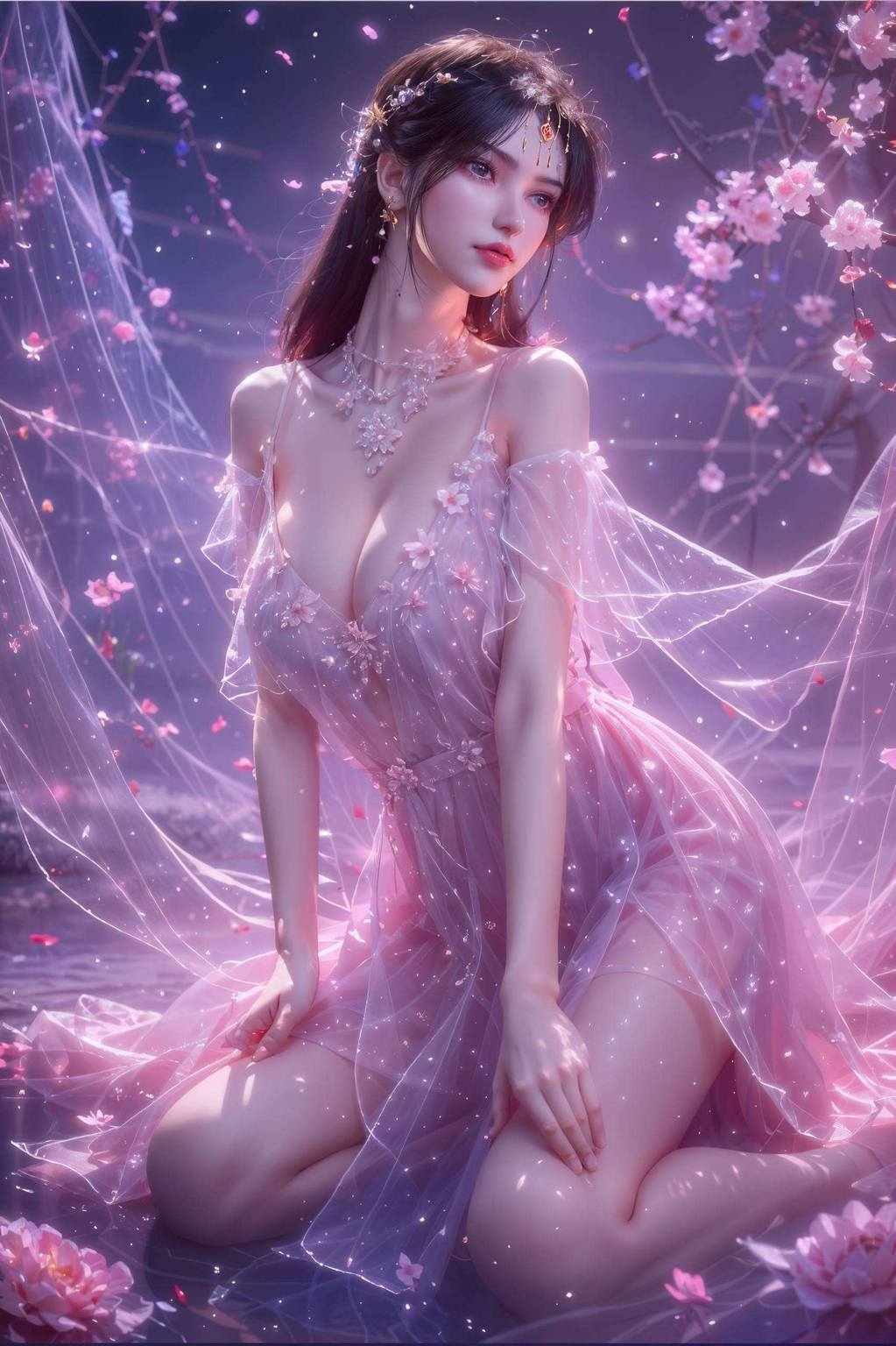 AI素材壁纸集：王林李慕婉道侣平板艺术壁纸，免费壁纸合集精选