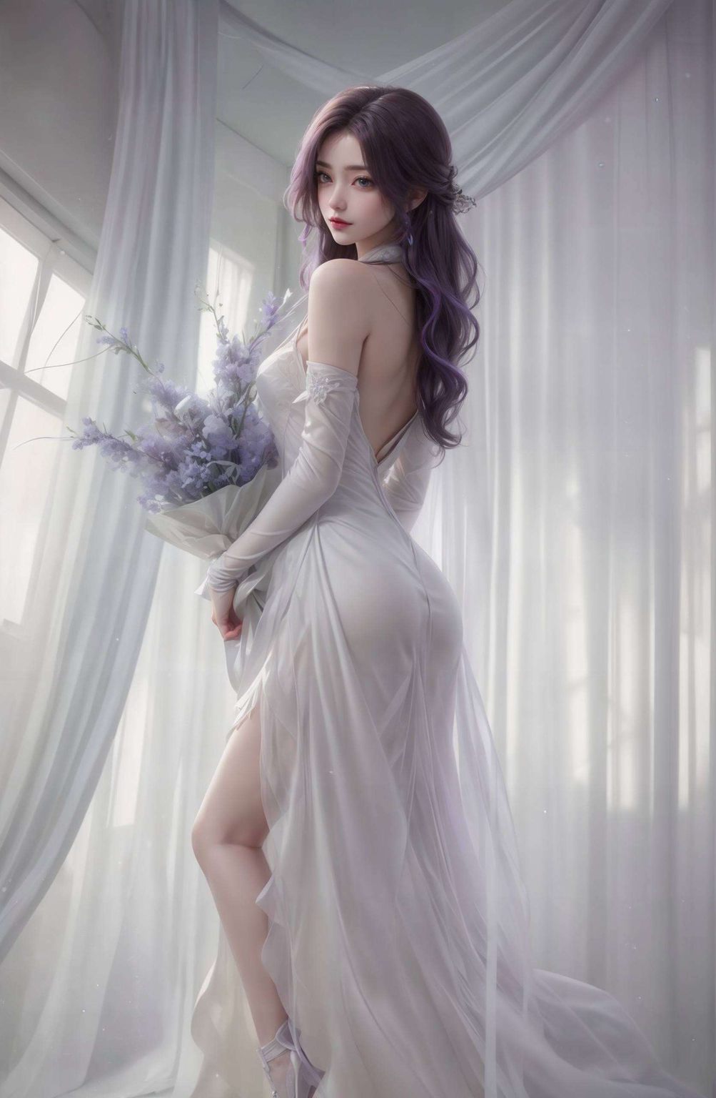 云曦动态壁纸素材——AI图例精细角色，iPad壁纸精选集