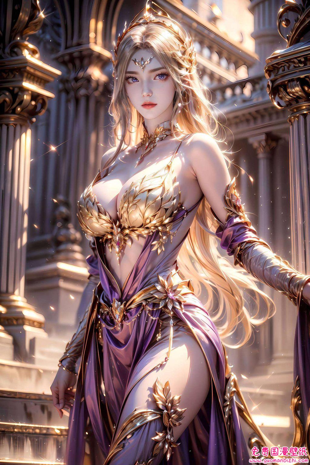 天使之神千仞雪，AIGC免费壁纸分享，AI精选安卓桌面背景。