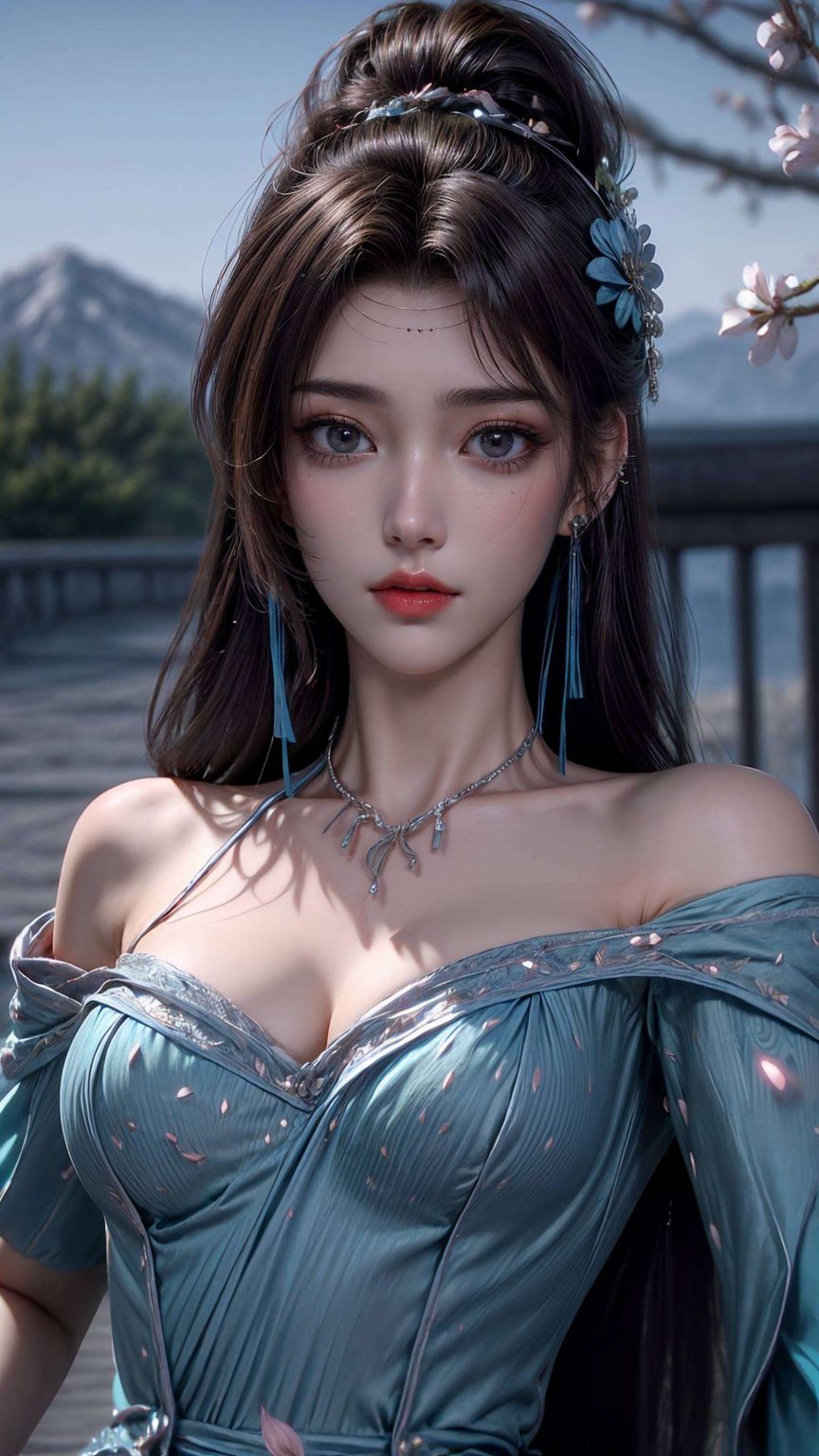 现代云韵：AI图片模型，游戏与电脑动画壁纸集锦