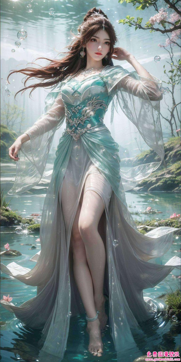 AIGC壁纸集：叶倾仙高清游戏壁纸，平板专用横屏视觉盛宴