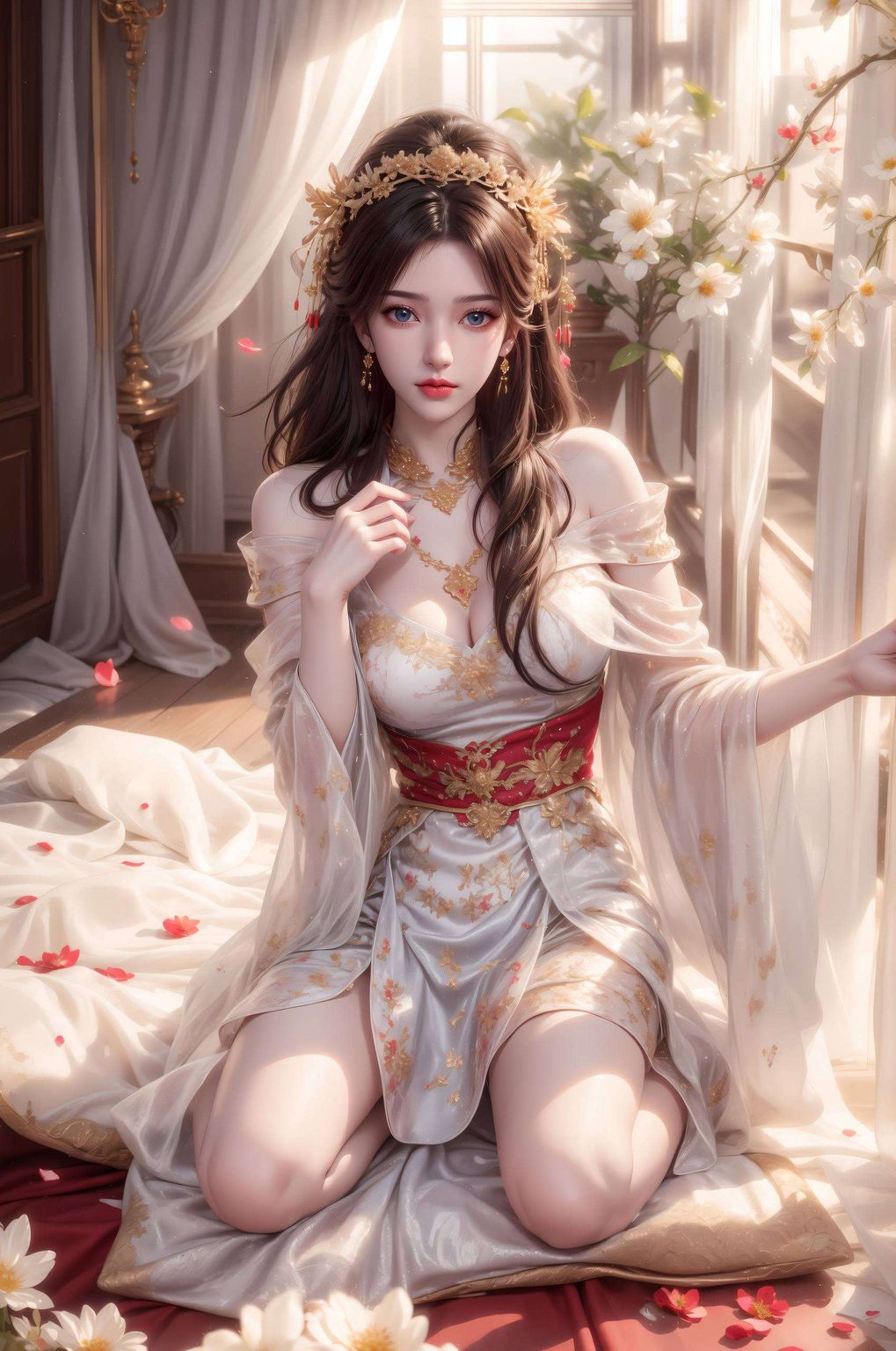 AI生成【清漪李慕婉高清壁纸集】，古香古色，iPad专属古韵壁纸。