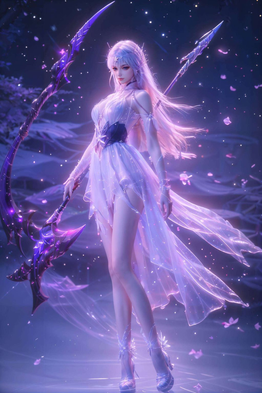 圣采儿动漫横屏图片——AI素材护眼壁纸，平板炫彩壁纸集锦