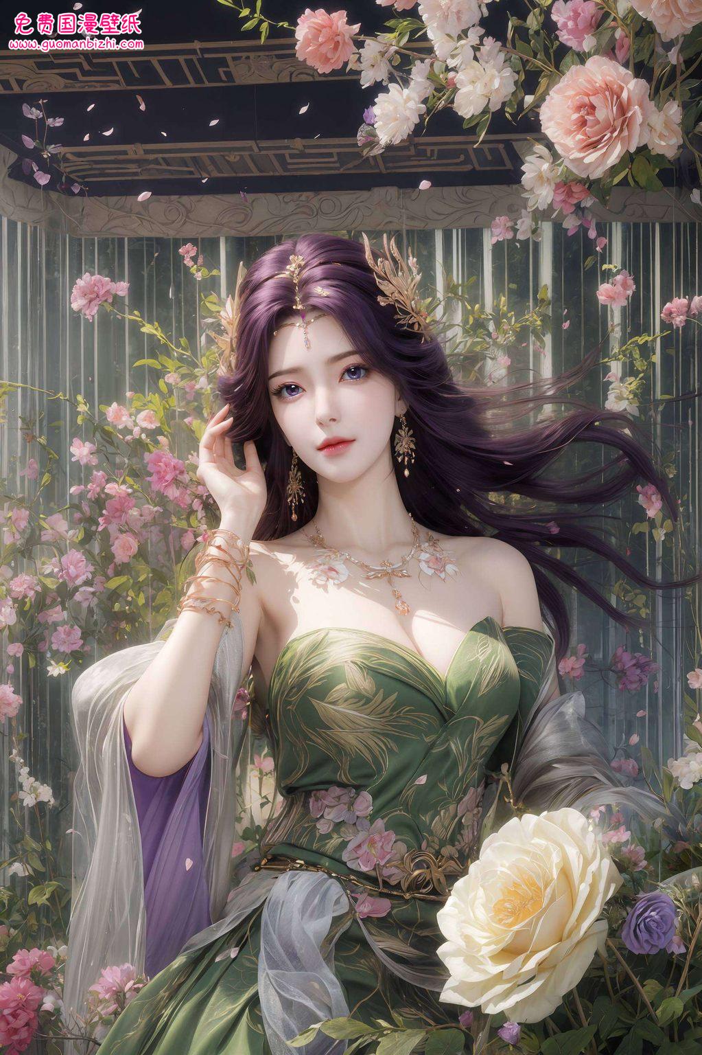 AI创造免费壁纸秀：电脑古风动态壁纸治愈系q版云曦