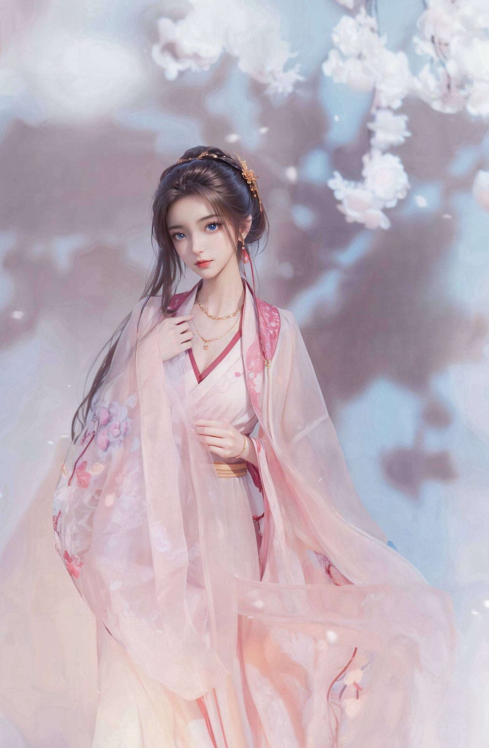 周小环超清壁纸集——AI动漫人物AIGC精细角色，苹果动画壁纸精选