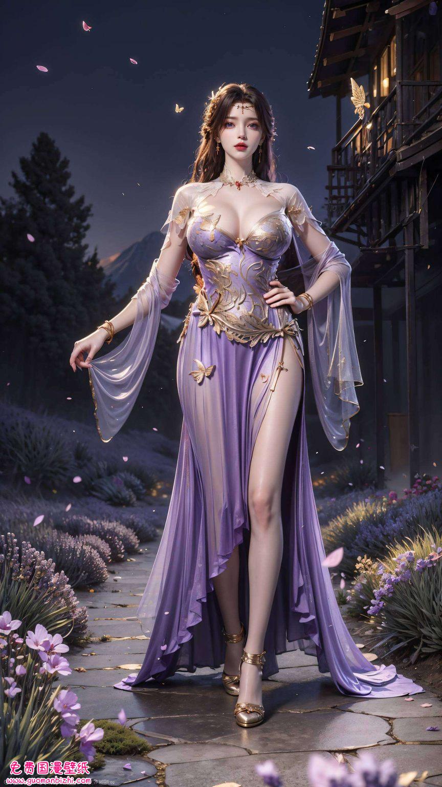 AI素材壁纸集，游戏电脑可爱风，云曦惊艳完美世界壁纸精选。