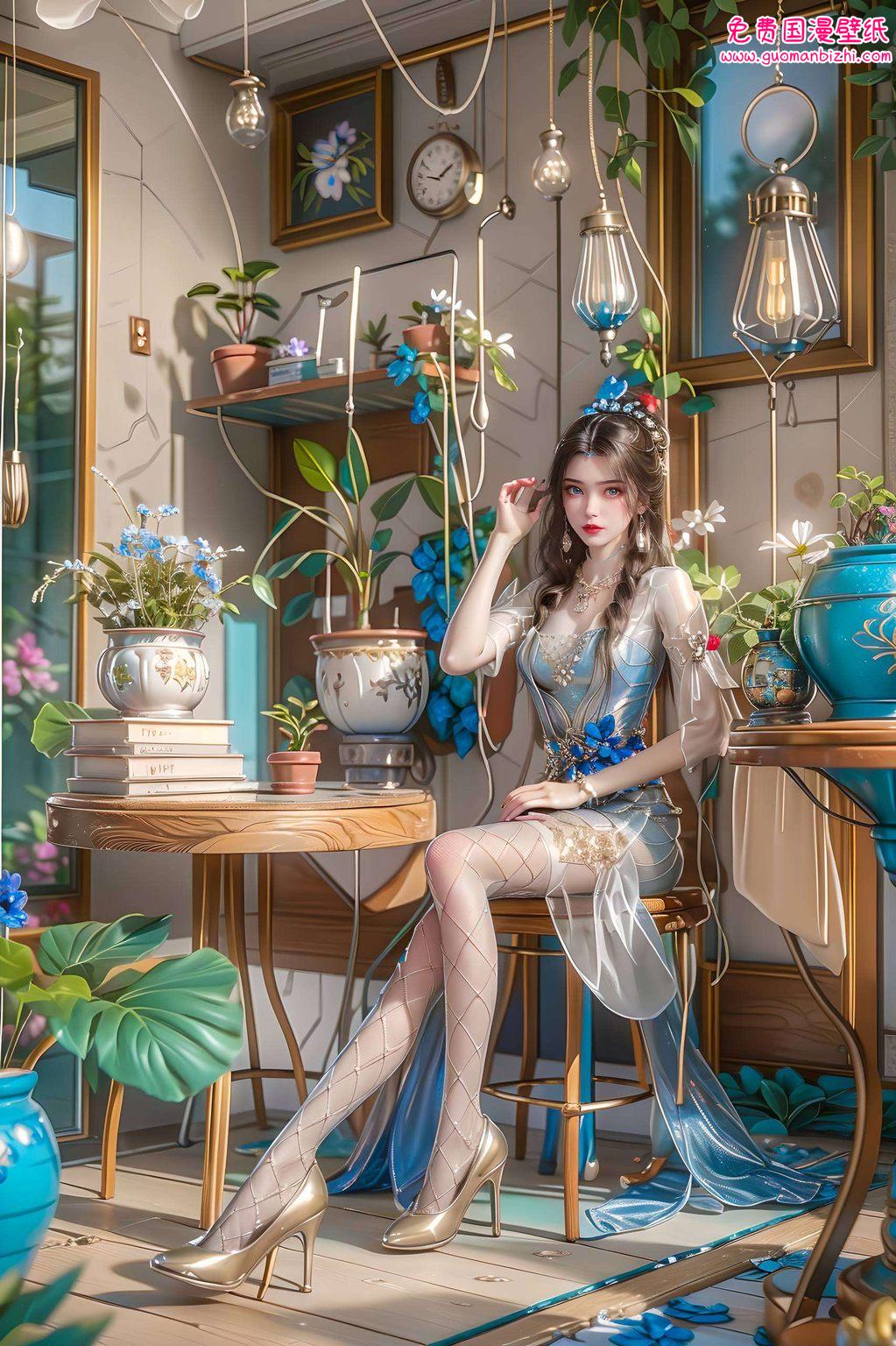 李慕婉高清壁纸锁屏：AI图片AIGC壁纸，护眼平板桌面必备