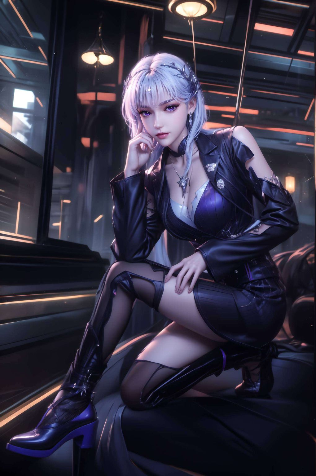 圣采儿极简壁纸集：AI生成超清电脑背景图片精选