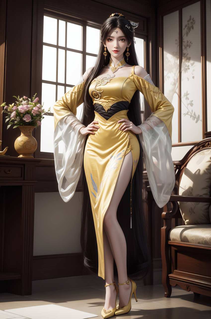 ai绘画模板:诛仙动画 : 金瓶儿 4K 超清手机壁纸 ai绘画模板:诛仙动画 : 金瓶儿 4K 超清手机壁纸