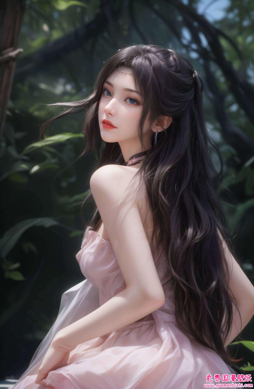 云韵美腿壁纸图片大全：AI动漫人物×极简壁纸，iPad桌面装饰图精选集