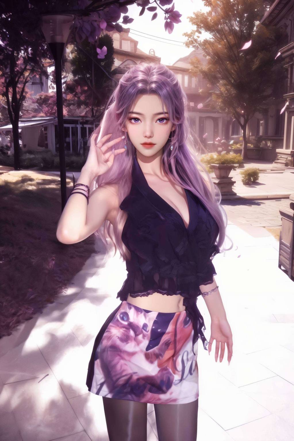 紫色免费壁纸合集——师兄啊师兄云霄壁纸4k超清美女，安卓桌面必备