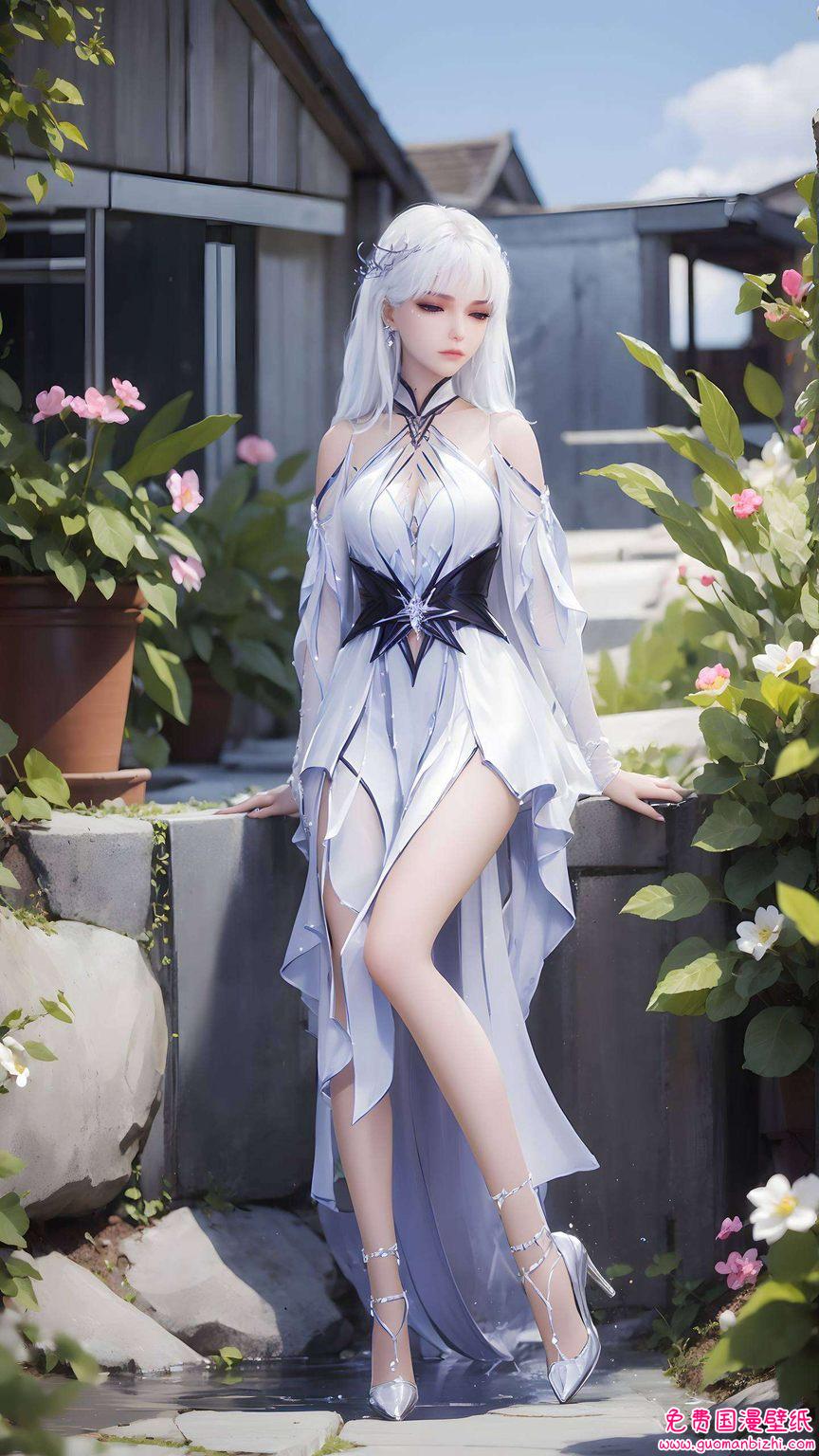 圣采儿下坠高清壁纸，AI参考唯美壁纸，护眼手机壁纸盛宴。