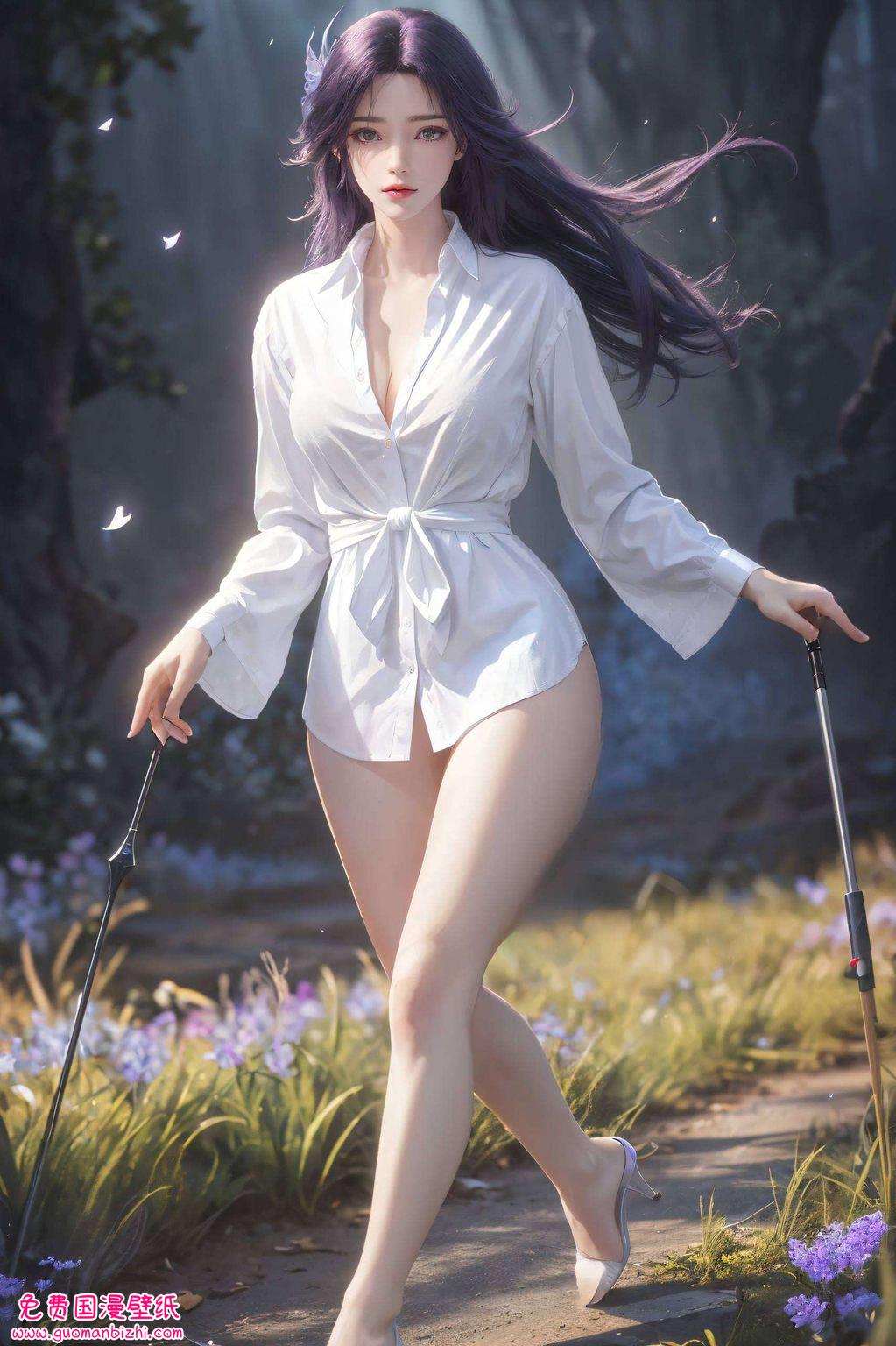 站上云曦新建模图片壁纸图文，探索AI绘画的魅力，免费下载电脑古风漫画壁纸。