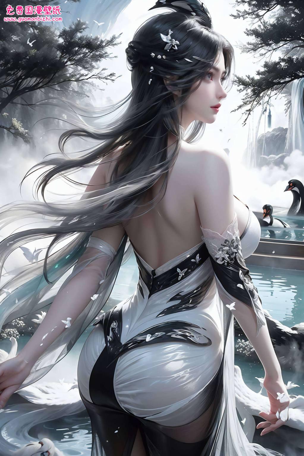 AI图片模型精选，二次元壁纸仙逆周紫虹，Win10壁纸桌面美学呈现