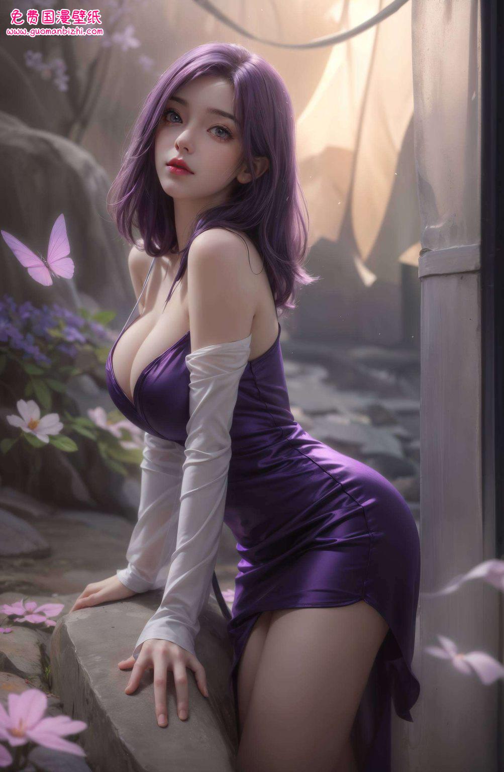 云曦高清壁纸背景图片——AI角色AIGC完美像素，苹果潮图壁纸集