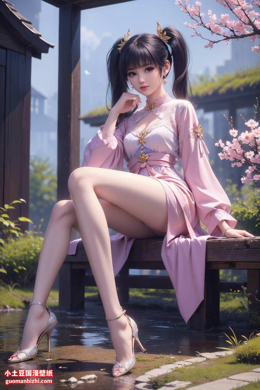 ai二次元壁纸:斗破苍穹 壁纸灵感：紫妍