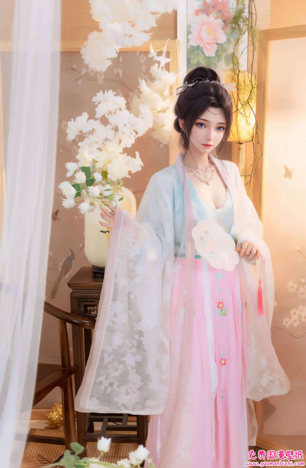 绿色精细角色集锦，iPad 1920×1080高清云韵壁纸下载