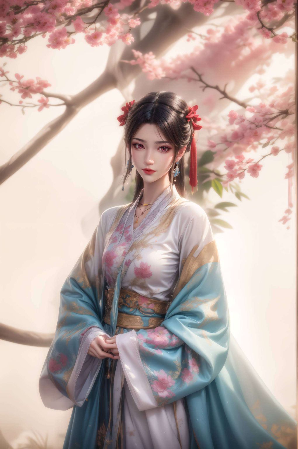 元尊手游夭夭角色风采：AI范例壁纸，免费分享，苹果桌面必备