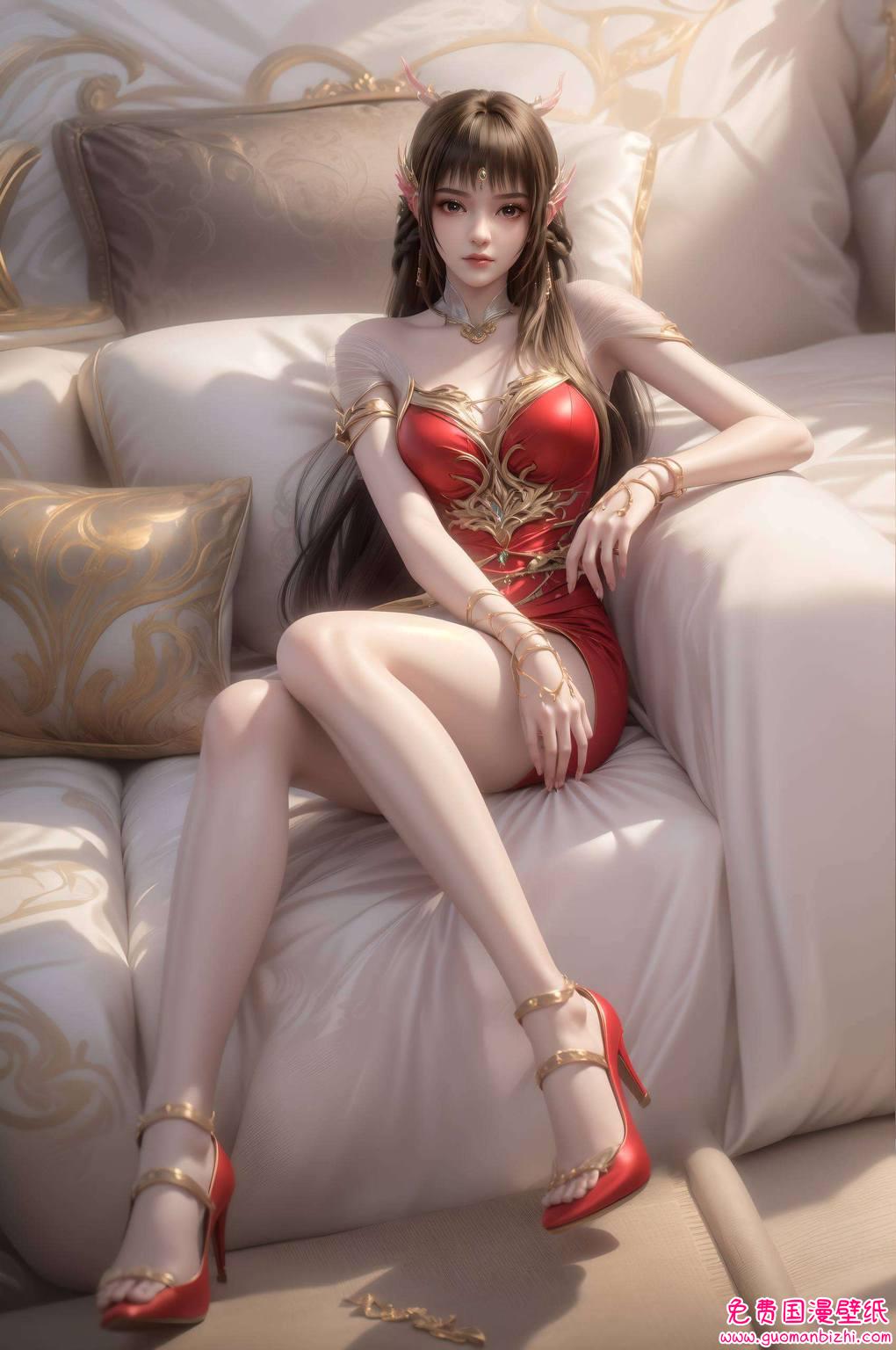 云落动态游泳壁纸高清图片——AI壁纸精细角色安卓艺术壁纸集锦