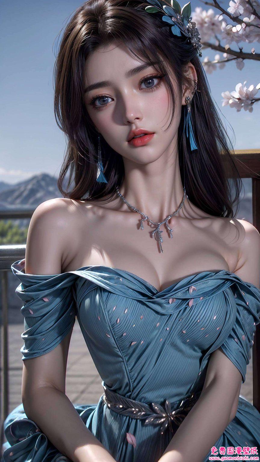 AI生成壁纸AIGC免费壁纸合集——安卓粉色云韵高清真人版精选