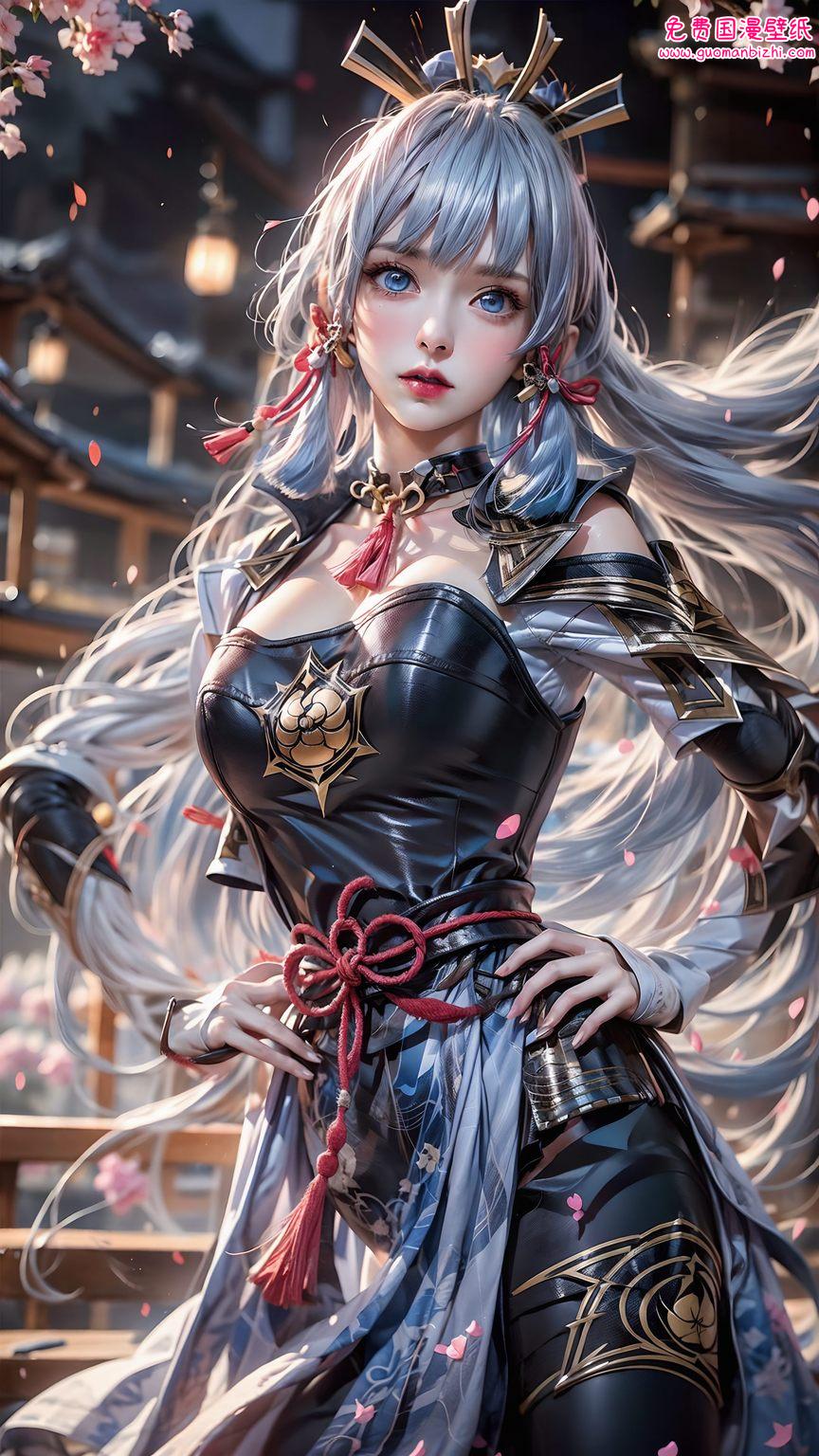 神里凌华木剑：AI动漫壁纸，iPhone桌面图片精选集