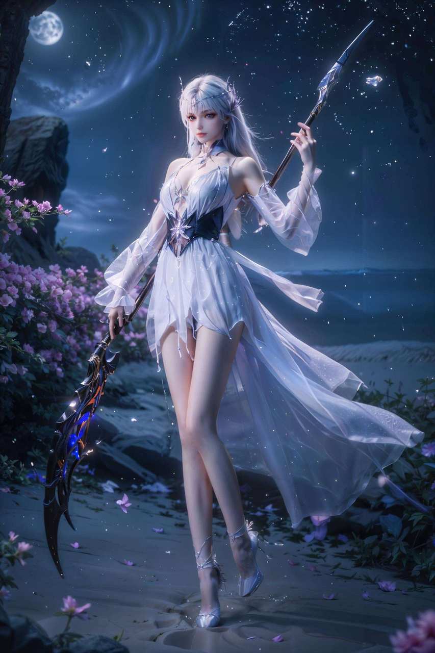 圣采儿眨眼动态炫彩壁纸精细角色pc桌面背景