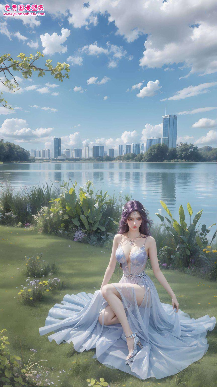 云曦卷发高清，AICG动漫壁纸，安卓锁屏壁纸精选集。