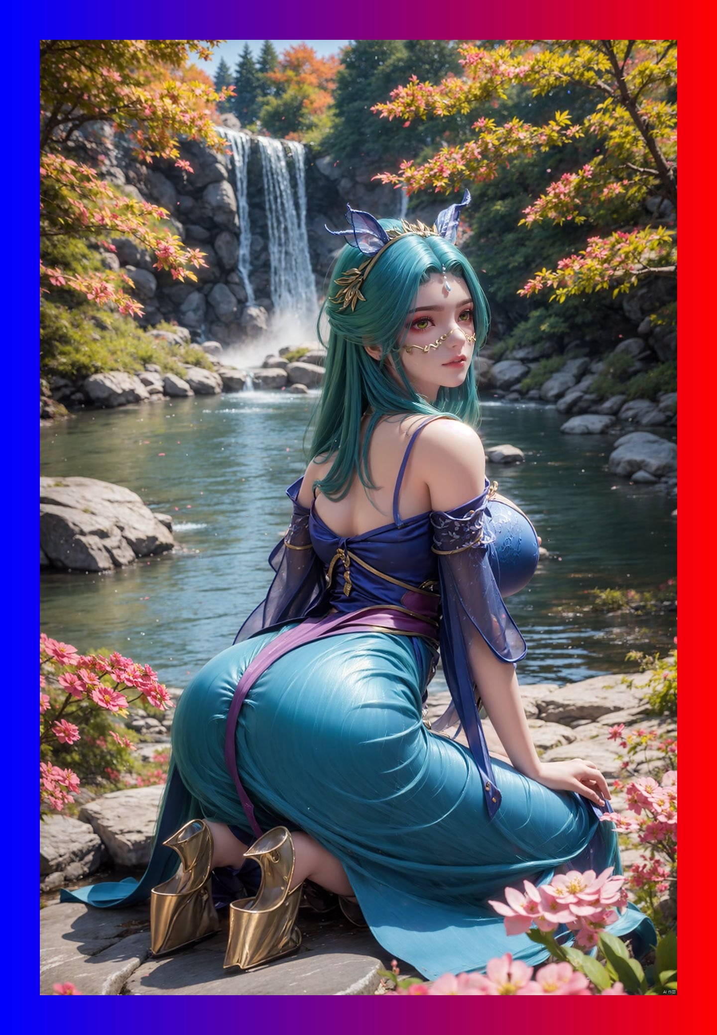 炸裂的ai女生完美世界龙女6k壁纸网盘下载