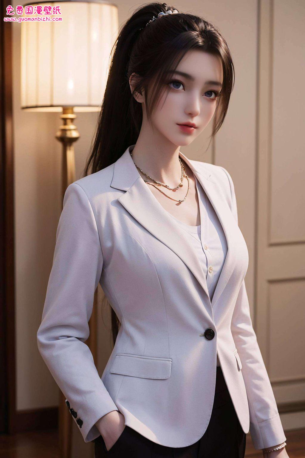 周小环神图：AI参考AIGC，壁纸护眼，电脑古香古色女生头像