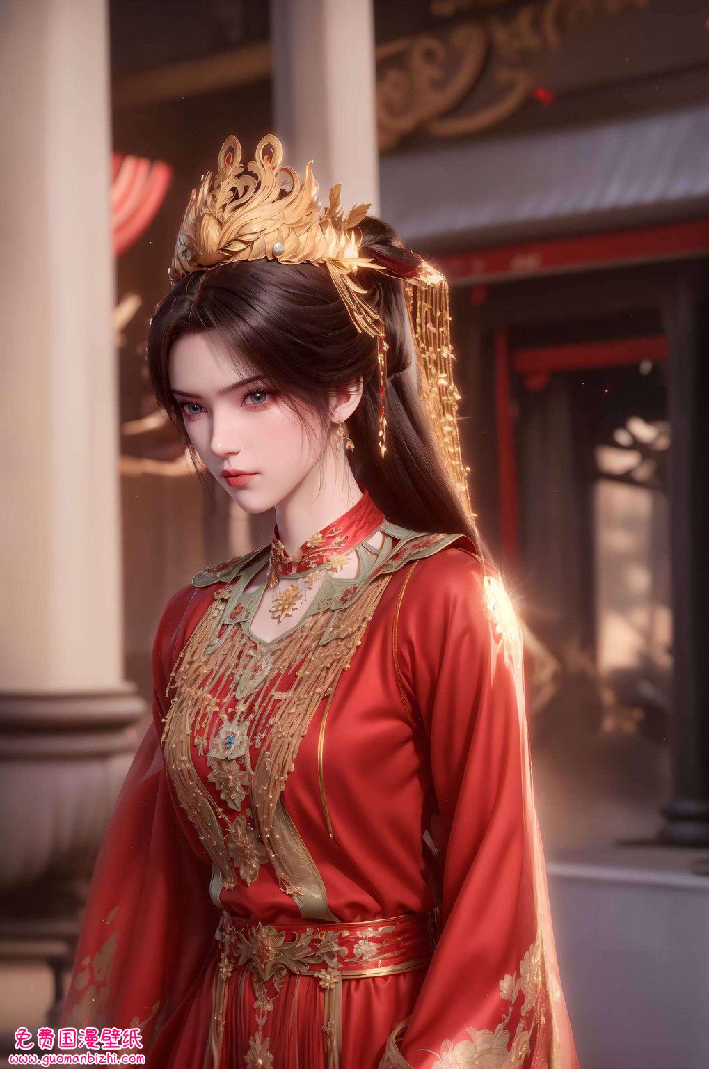 初遇李慕婉高清壁纸——AI生成图片，完美像素，_ipad粉色风情