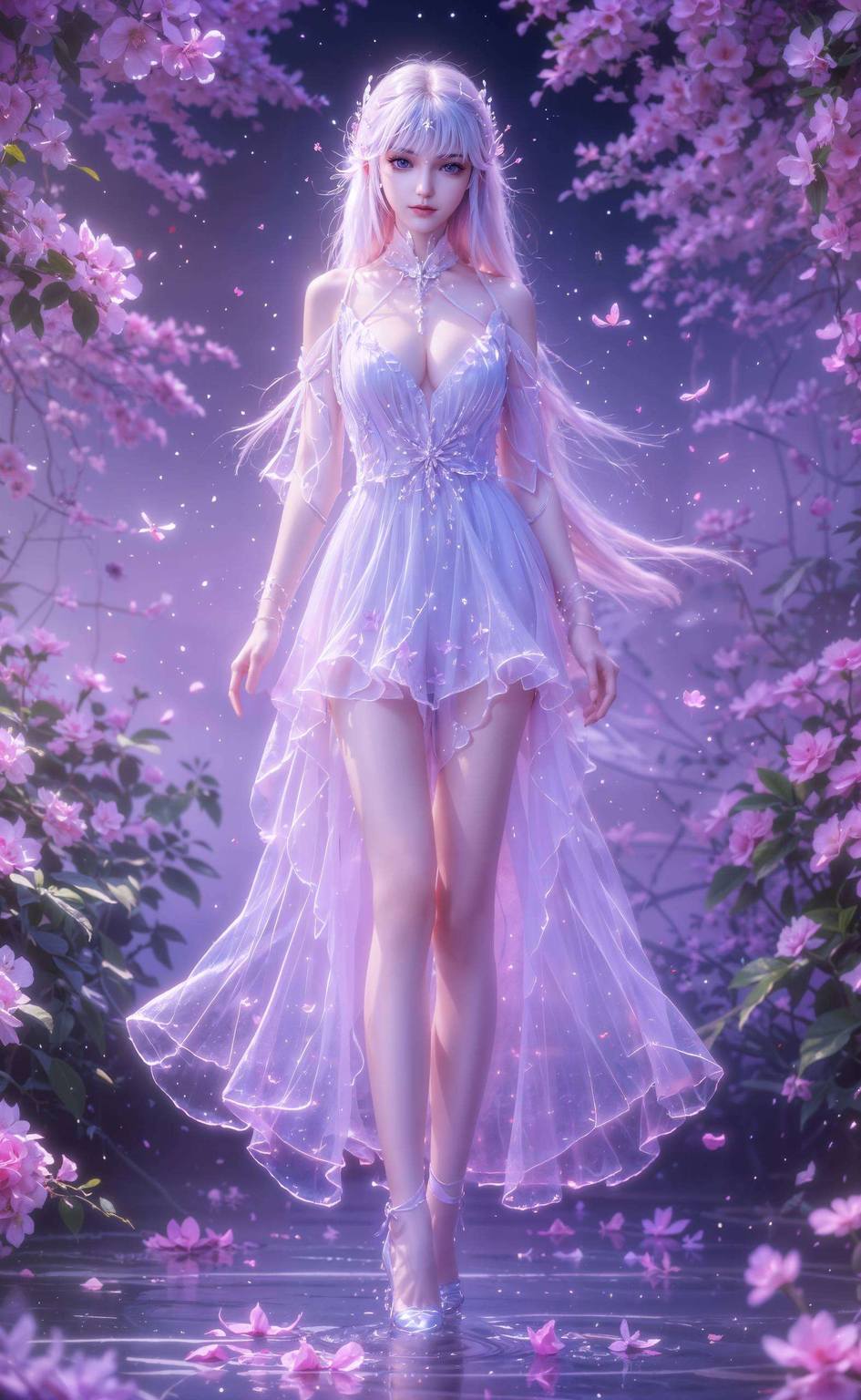 AI图片精细描绘：圣采儿打杨文昭，安卓粉色角色壁纸集