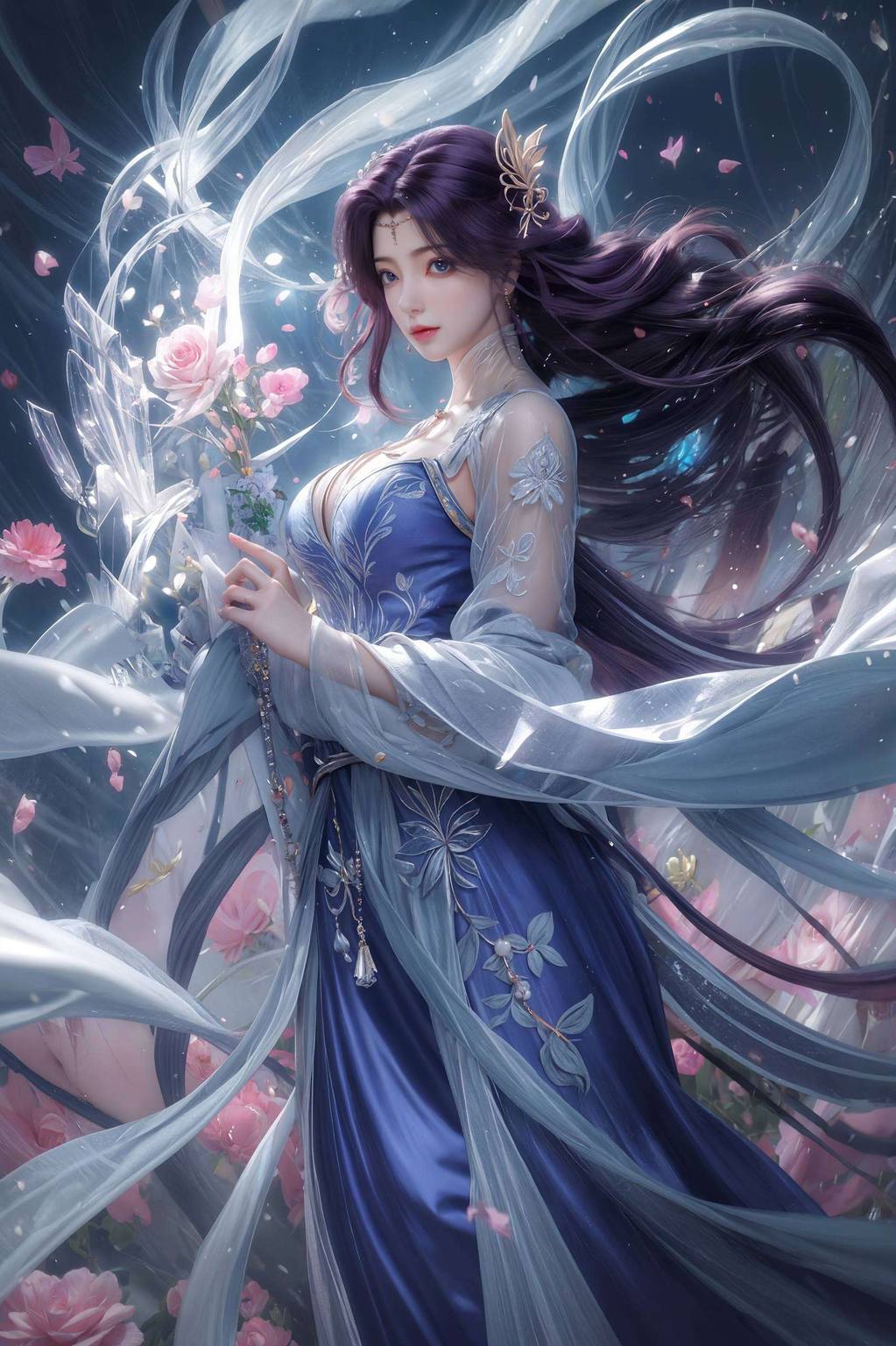 云曦流泪：AI范例高清壁纸，免费壁纸包，Win10壁纸桌面图片精选