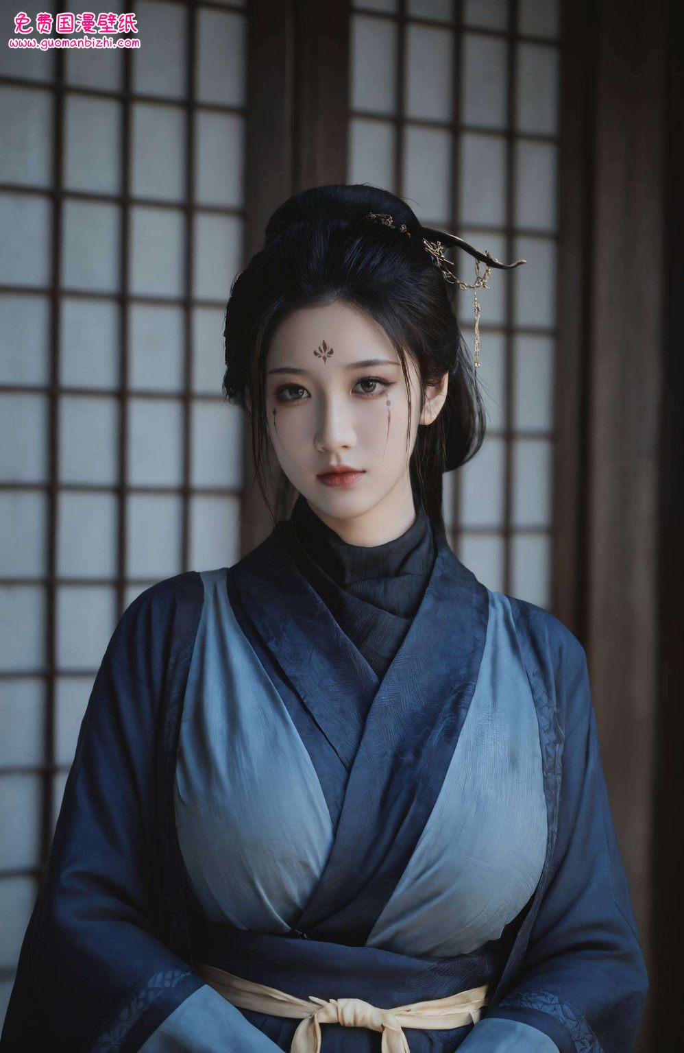 黑神话悟空四妹动态AI壁纸素材，极简风格点赞最高手机桌面背景。