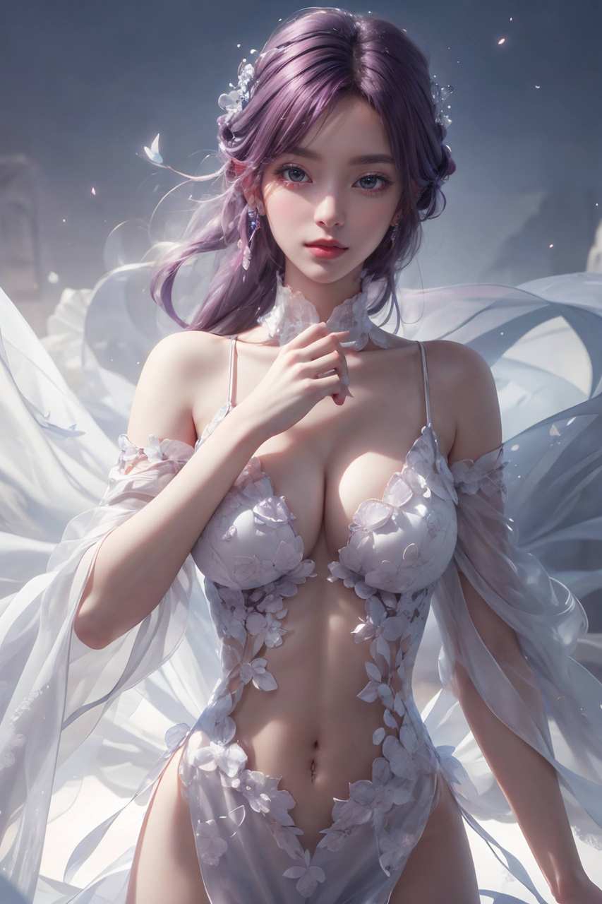 ai动漫壁纸:完美世界云曦，壁纸设计：云曦