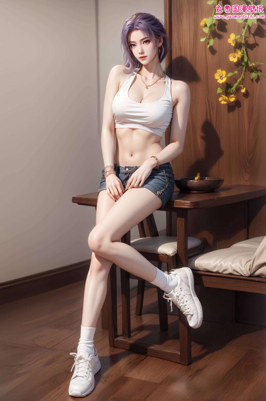 AI生成二次元壁纸集——师兄云霄4K全屏Win10壁纸桌面装饰图