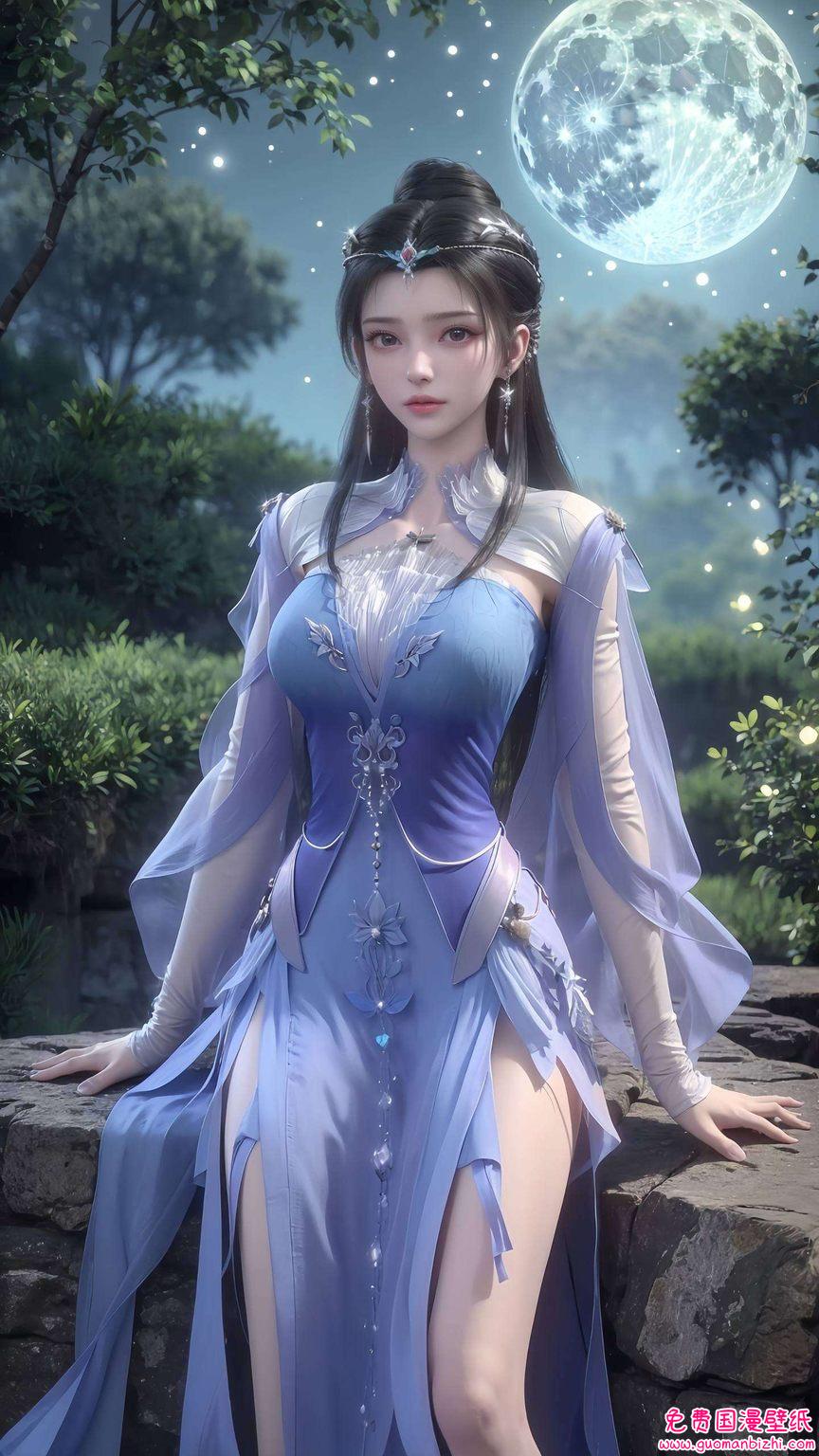 仙逆李慕婉AI素材壁纸，护眼桌面图片，真人模仿之美，手机必备。