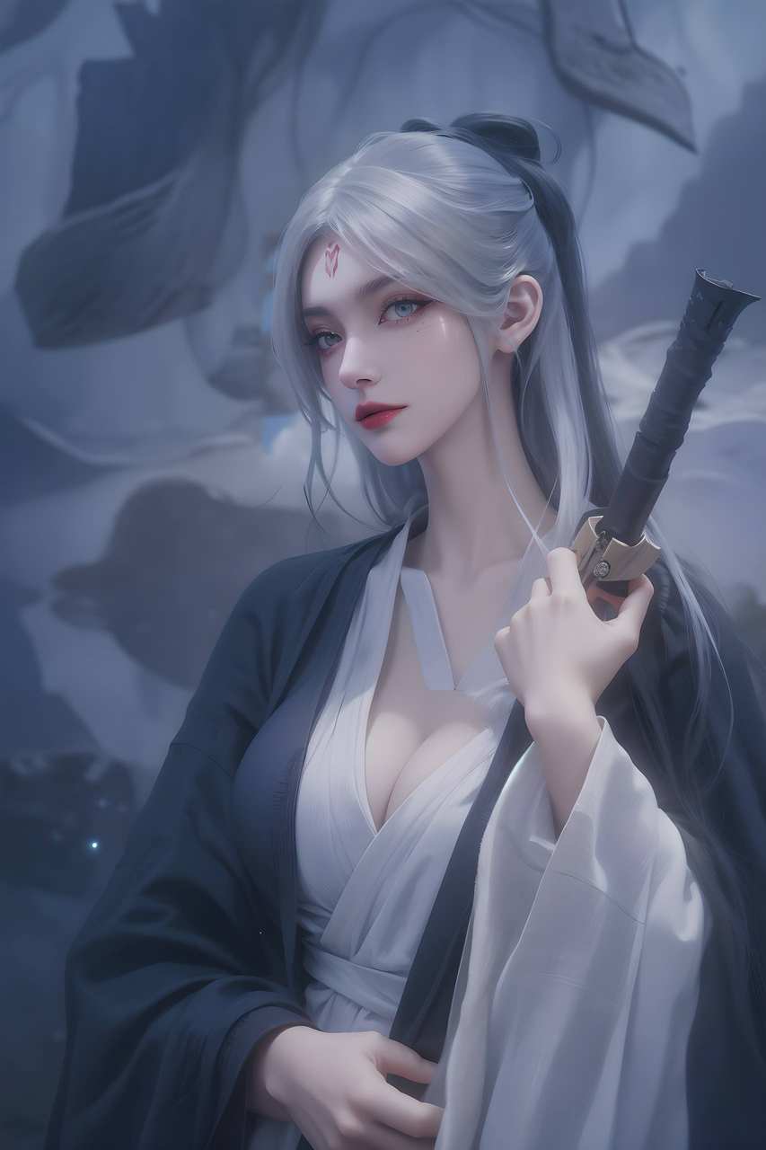 ai绘画壁纸:诛仙小白ai绘画素材分享 ai绘画壁纸:诛仙小白ai绘画素材分享