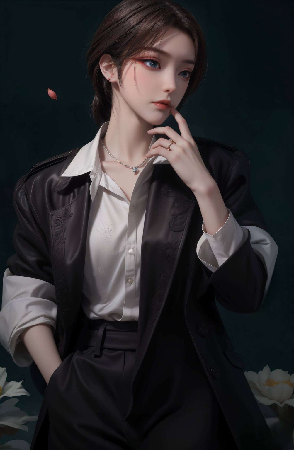 元龙蔷薇全身壁纸：AI角色AIGC免费分享，手机桌面主题盛宴