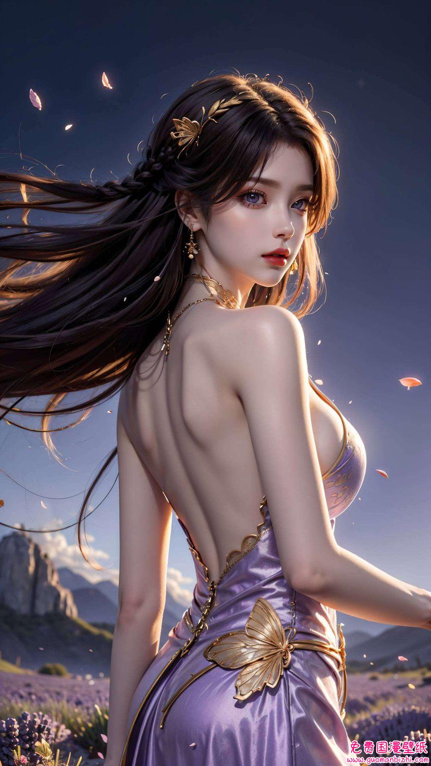 AI参考免费壁纸下载：苹果风漫画壁纸云曦精选集