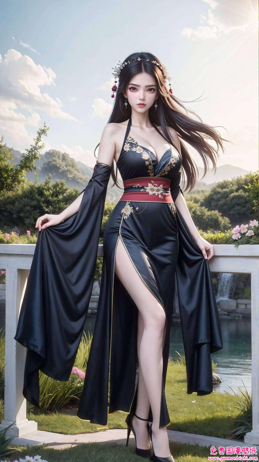 AI绘画壁纸集：免费安卓古风壁纸，仙逆女主李慕婉之美。