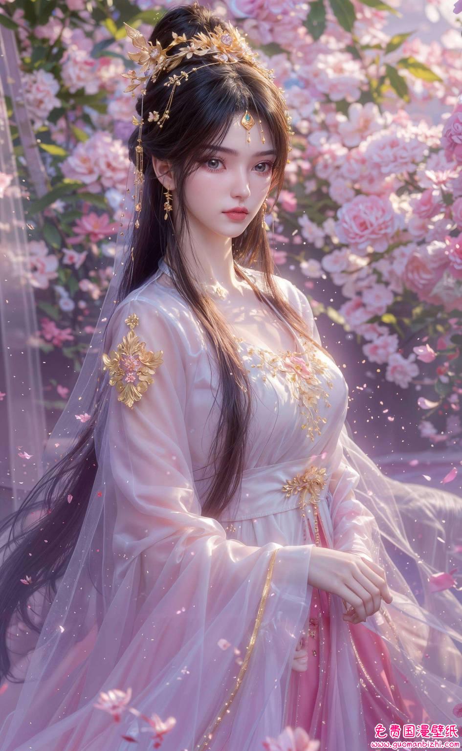 李慕婉渐变——AI绘画护眼壁纸，电脑宽屏壁纸精选集